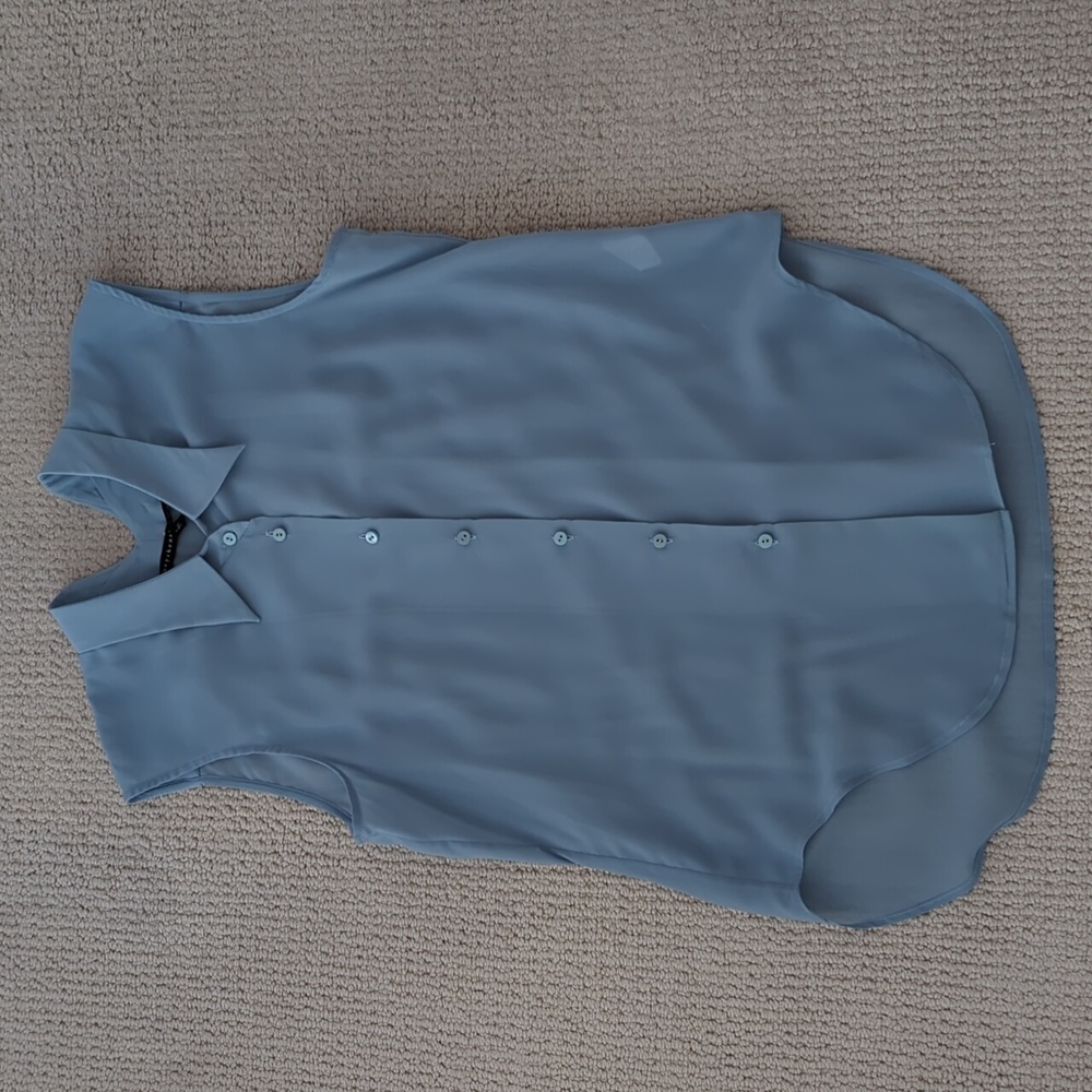 Beautiful delicate Theyskens seafoam blue blouse